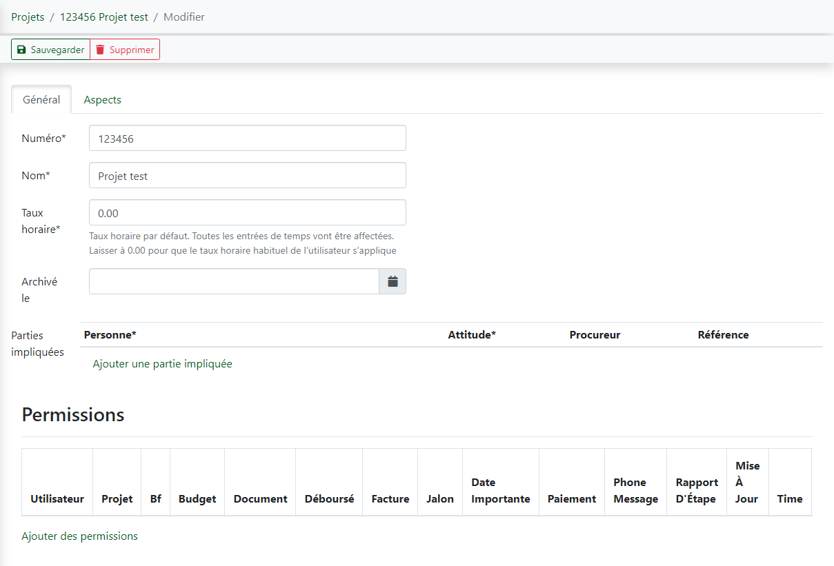 Configuration initiale du projet